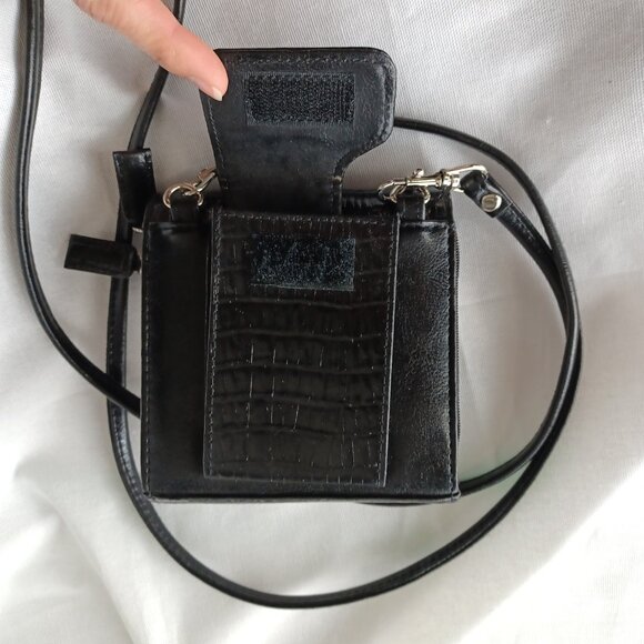 S O L D * Vintage 90s Y2K Western Mini Bag, 5x5 - Picture 9 of 12